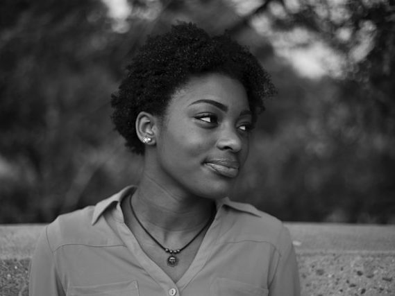 A teenie weenie afro natural hairstyle for short length