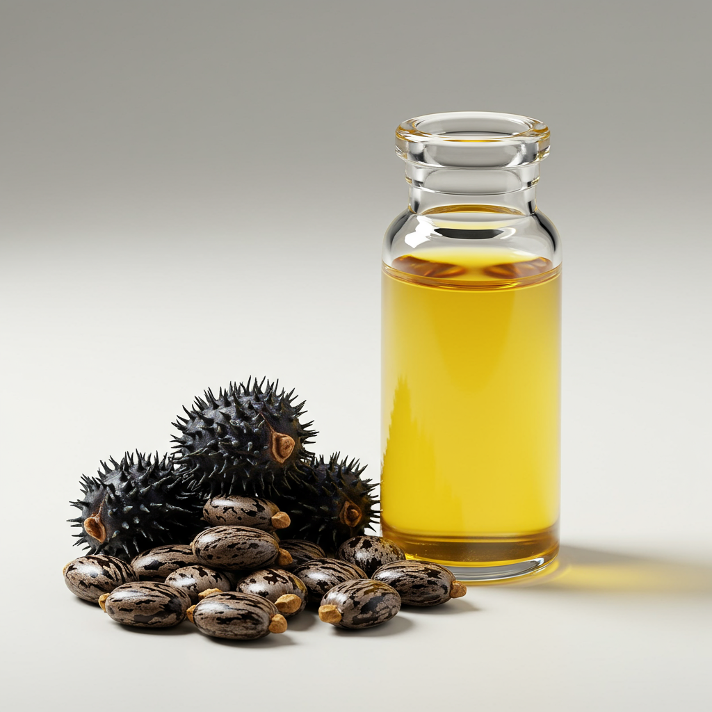 Castor natural hair oil and it's seeds