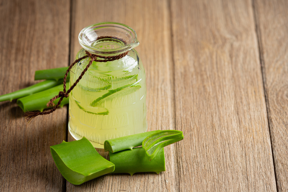Aloe vera as humectant for natural hair care
